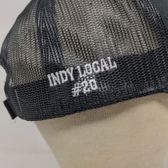 Pro Panels Inc Men Of Steel Black Strap Back Hat Outdoor Cap Platinum OSFA - Picture 8 of 12